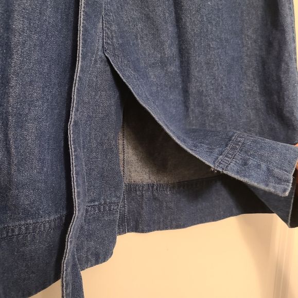 Uniqlo Denim Wrap Size Zip 4-pocket Skirt Womens Size Small - Picture 7 of 8